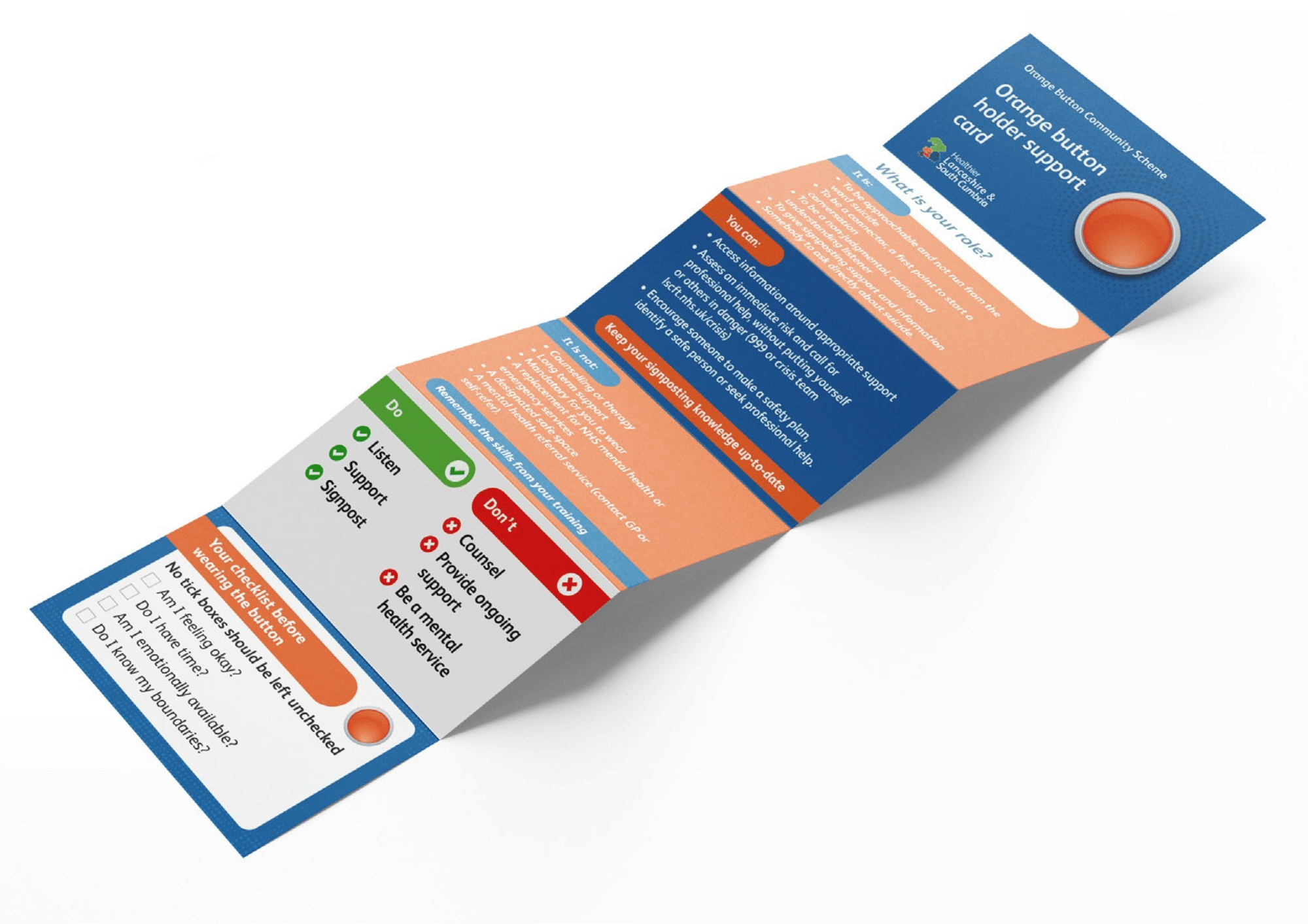 Orange Button Leaflet