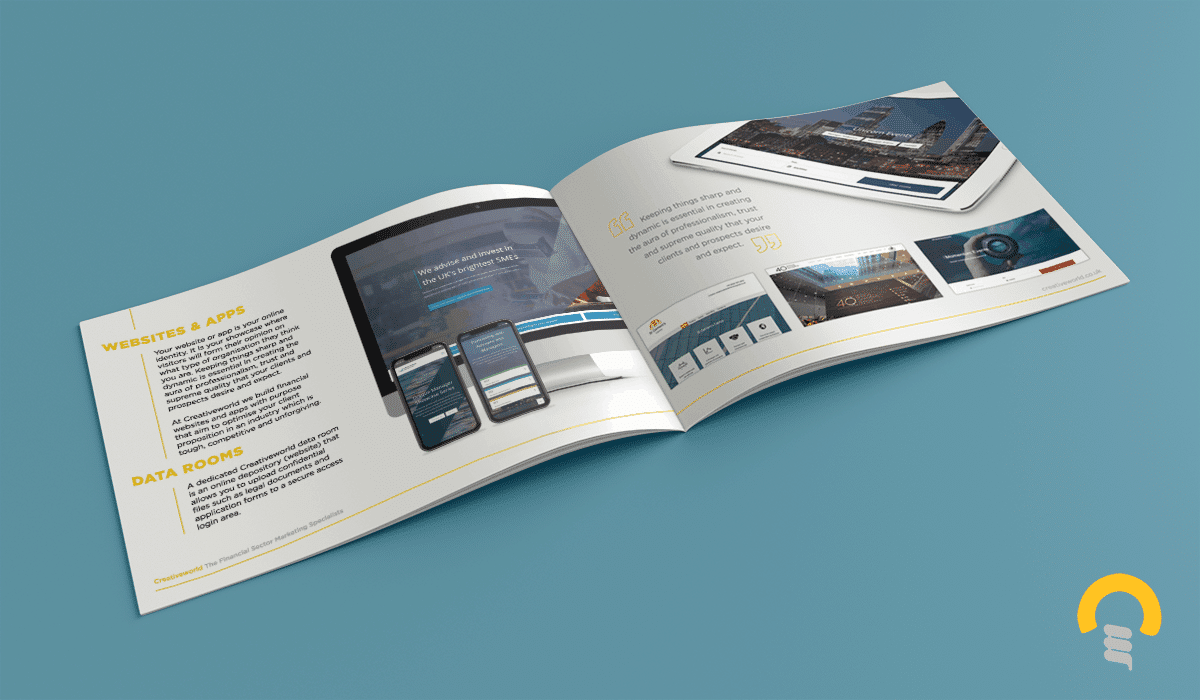 Creativeworld Financial Services Marketing Brochure